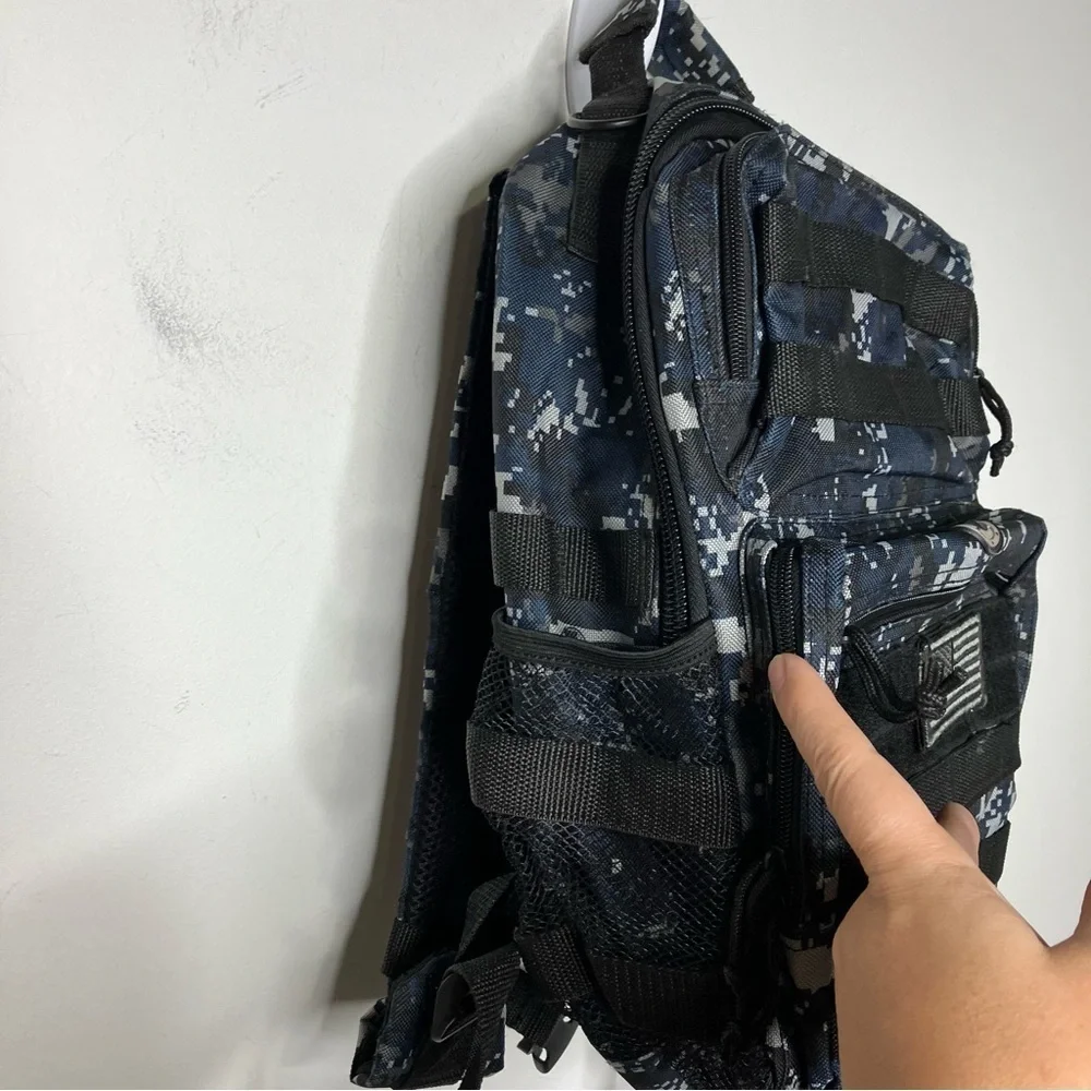 Nexpak tactical day pack‎ black & blue camouflage small/medium size